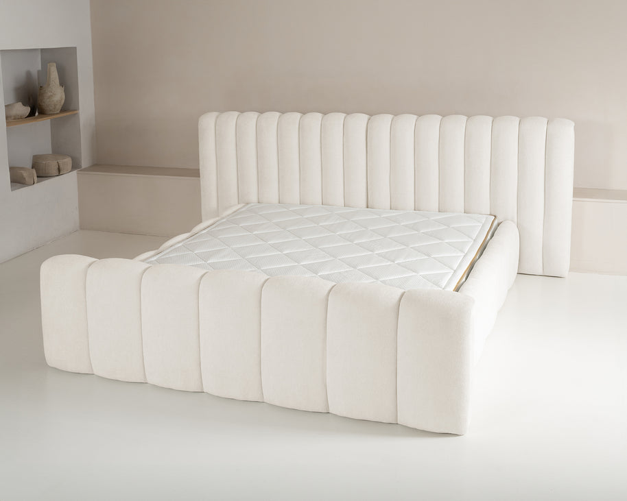 Designbed Adore Chique 160x200 Beige - Met Matras