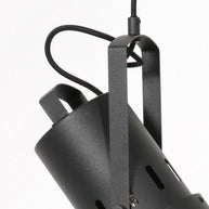 Hanglamp Carré 3379ZW – zwarte industriële lamp met E27