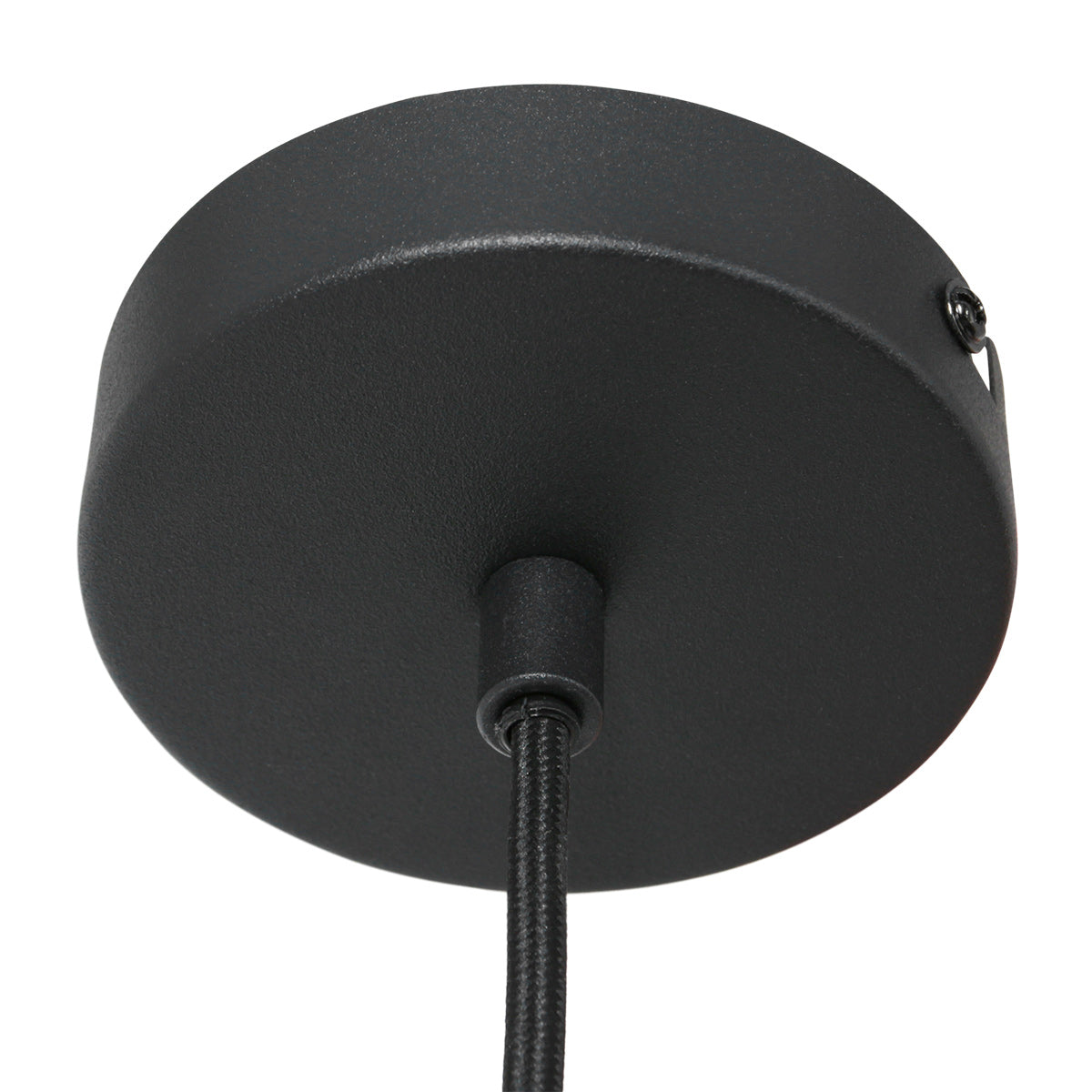 Hanglamp Carré 3379ZW – zwarte industriële lamp met E27