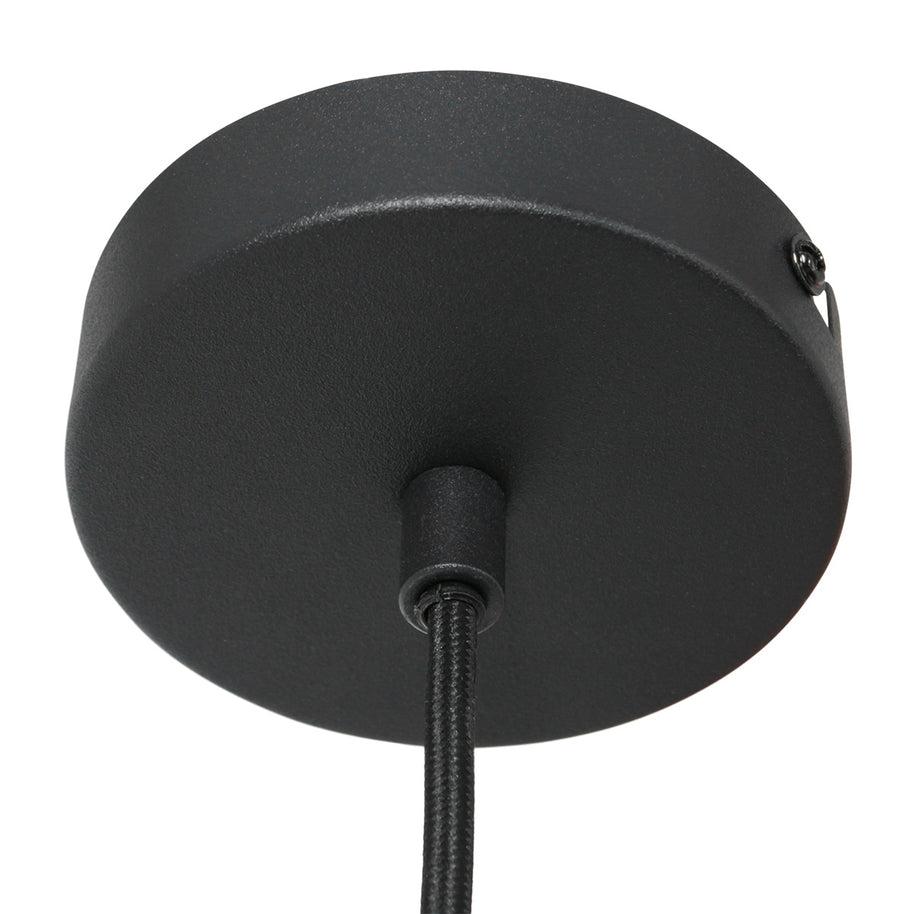 Hanglamp Carré 3379ZW – zwarte industriële lamp met E27