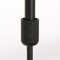 Zwarte 3-lichts hanglamp Stang 3464ZW met blauwe velourskappen