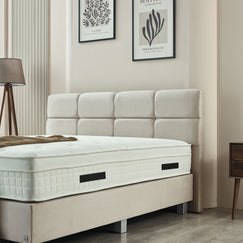 Boxspring Vida Fluweel Beige 180x200