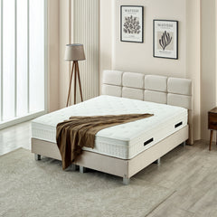 Boxspring Vida Fluweel Beige 180x200