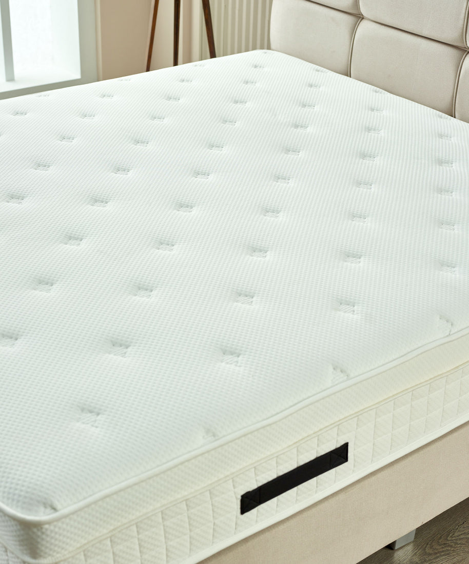 Boxspring Vida Fluweel Beige 180x200