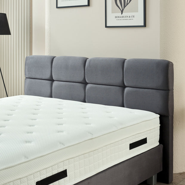 Boxspring Vida Fluweel Antraciet 140x200