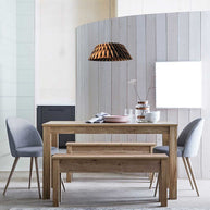 Zwart met blankhouten hanglamp Maze 3490BE rond 46 cm
