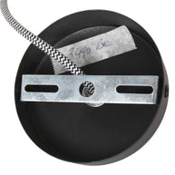 Zwart met blankhouten hanglamp Maze 3490BE rond 46 cm