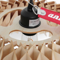 Blankhouten hanglamp Maze 3490E 46 cm