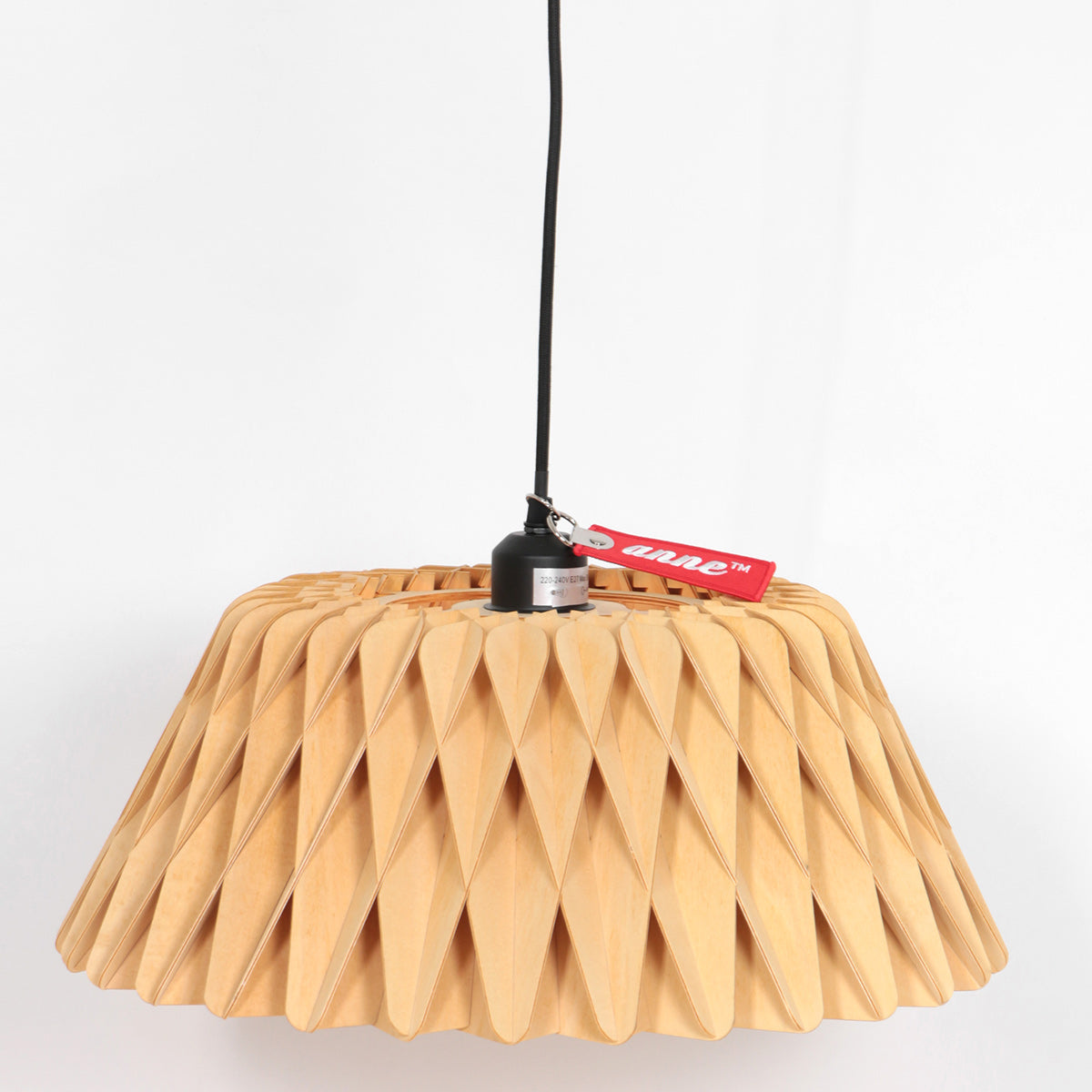 Blankhouten hanglamp Maze 3490E 46 cm