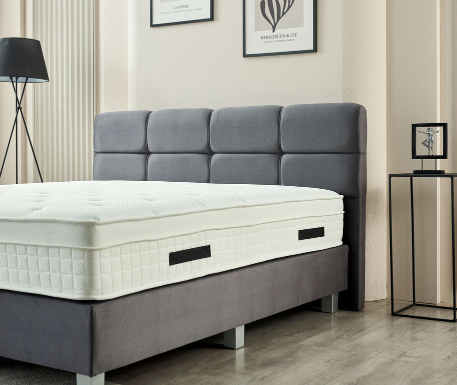 Boxspring Vida Fluweel Antraciet 180x200