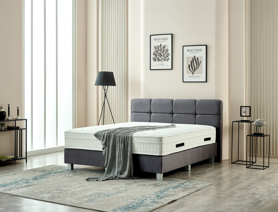 Boxspring Vida Fluweel Antraciet 180x200