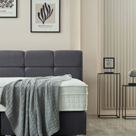 Boxspring Vida Fluweel Antraciet 180x200