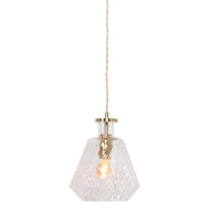 Hanglamp Grazio Glas 3492ME Messing met E14-fitting