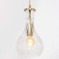 Hanglamp Grazio Glas 3493ME Messing met E14-fitting
