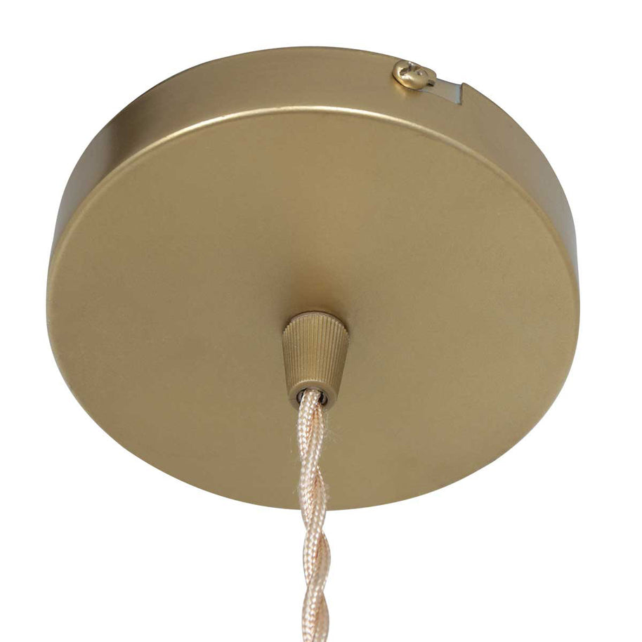 Hanglamp Grazio Glas 3493ME Messing met E14-fitting