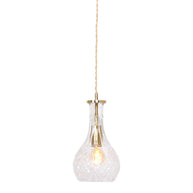 Hanglamp Grazio Glas 3493ME Messing met E14-fitting
