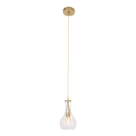 Hanglamp Grazio Glas 3493ME Messing met E14-fitting