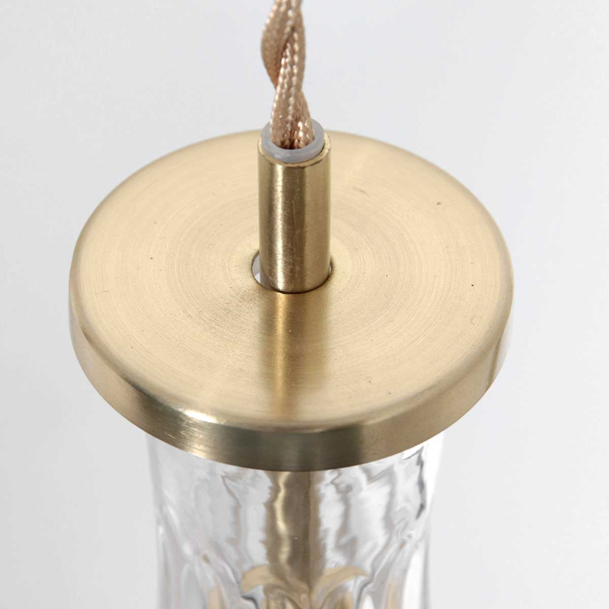Hanglamp Grazio Glas 3493ME Messing met E14-fitting