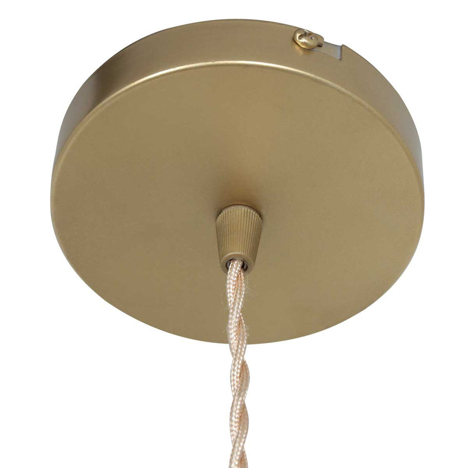 Hanglamp Grazio Glass 3494ME messing met E14-fitting