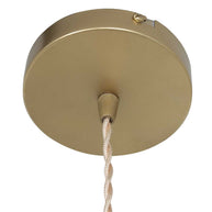 Hanglamp Grazio Glass 3494ME messing met E14-fitting