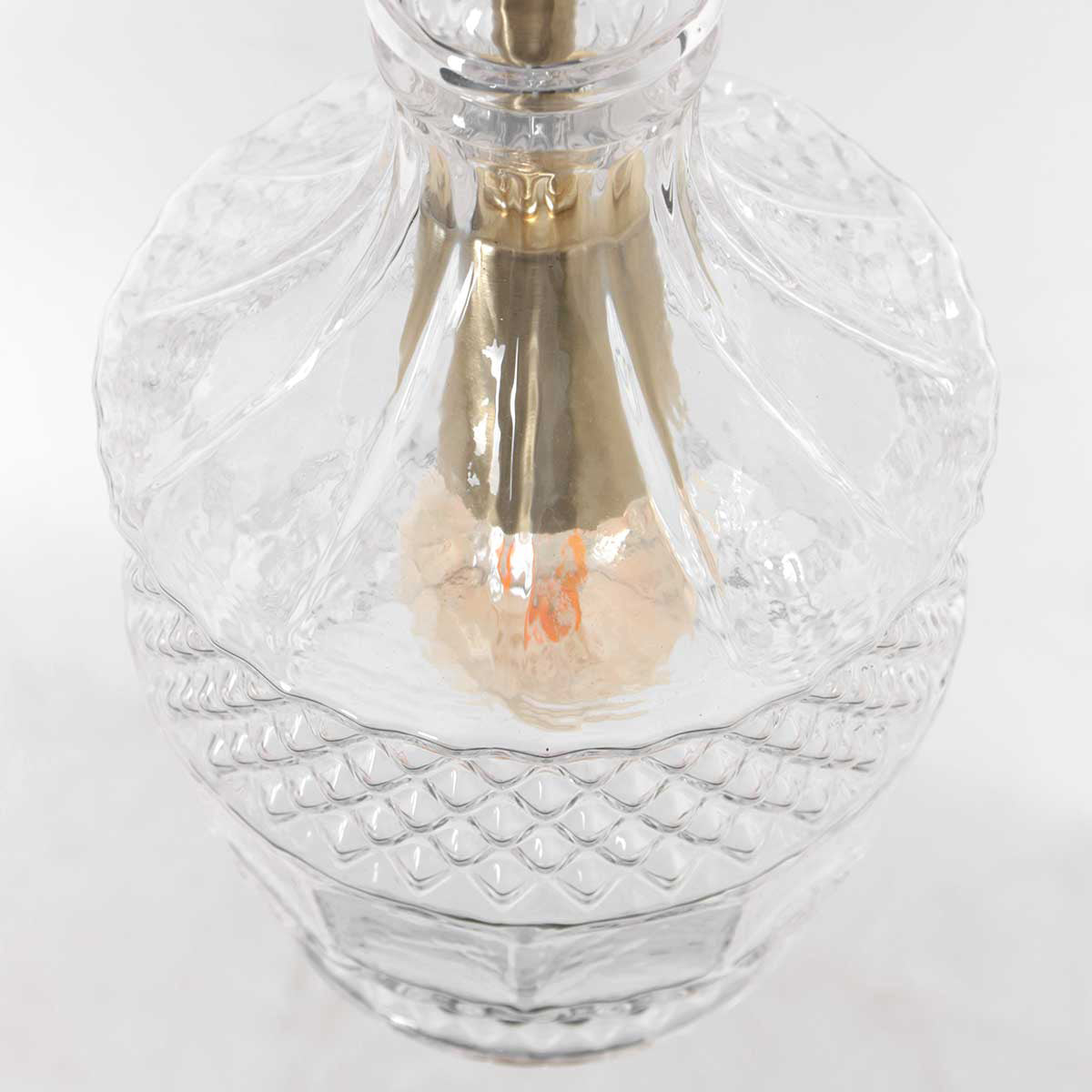 Hanglamp Grazio Glass 3494ME messing met E14-fitting