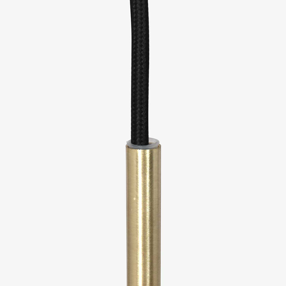 Hanglamp Bollique 3496ME messing lamp met amber glas Ø20 cm