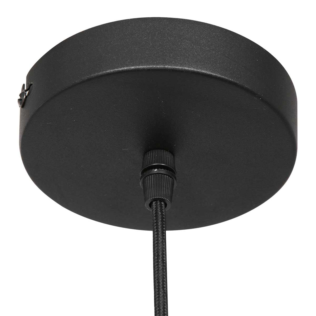 Hanglamp Bollique 3497ME, messing met amberglas Ø25 cm