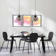 Hanglamp Bollique 3498ZW zwart met rookglas Ø 30 cm