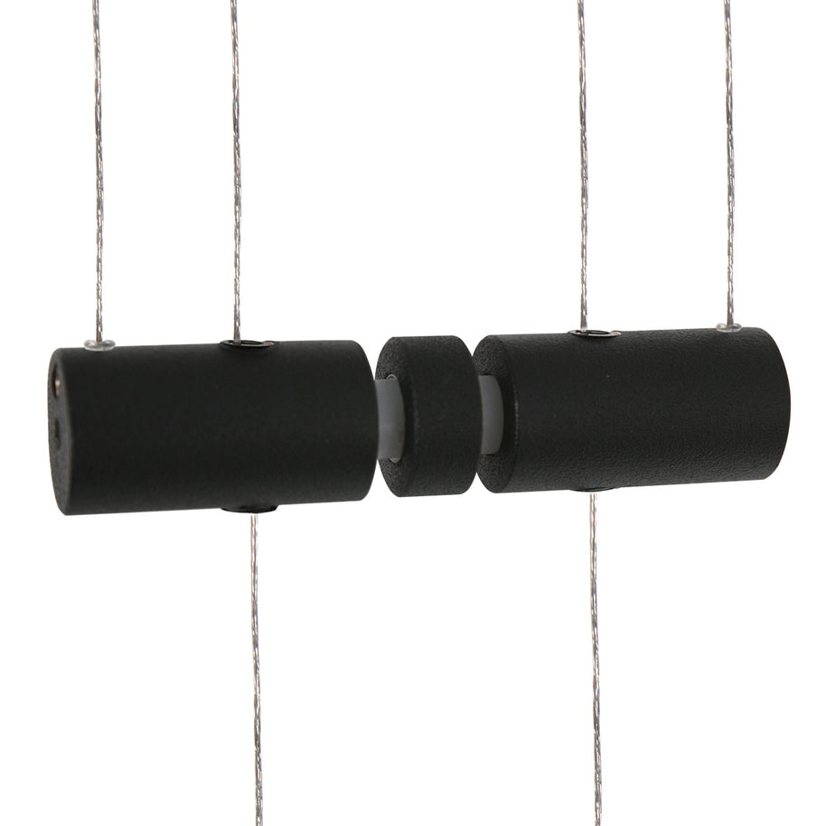 Hanglamp Piola 3501ZW Zwart 3 lichts