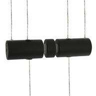 Hanglamp Piola 3501ZW Zwart 3 lichts