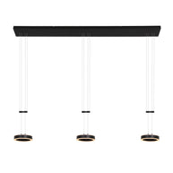 Hanglamp Piola 3501ZW Zwart 3 lichts