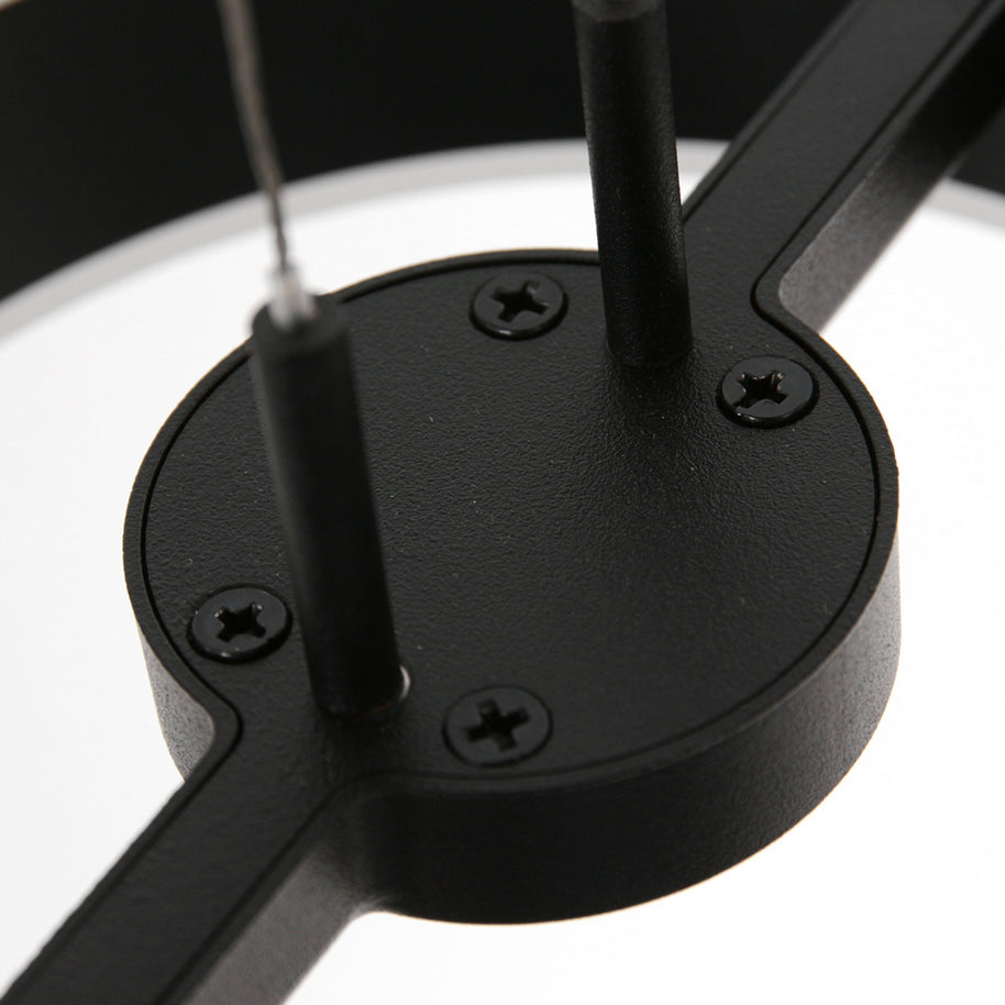 Hanglamp Piola 3501ZW Zwart 3 lichts