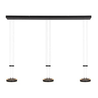 Hanglamp Piola 3501ZW Zwart 3 lichts