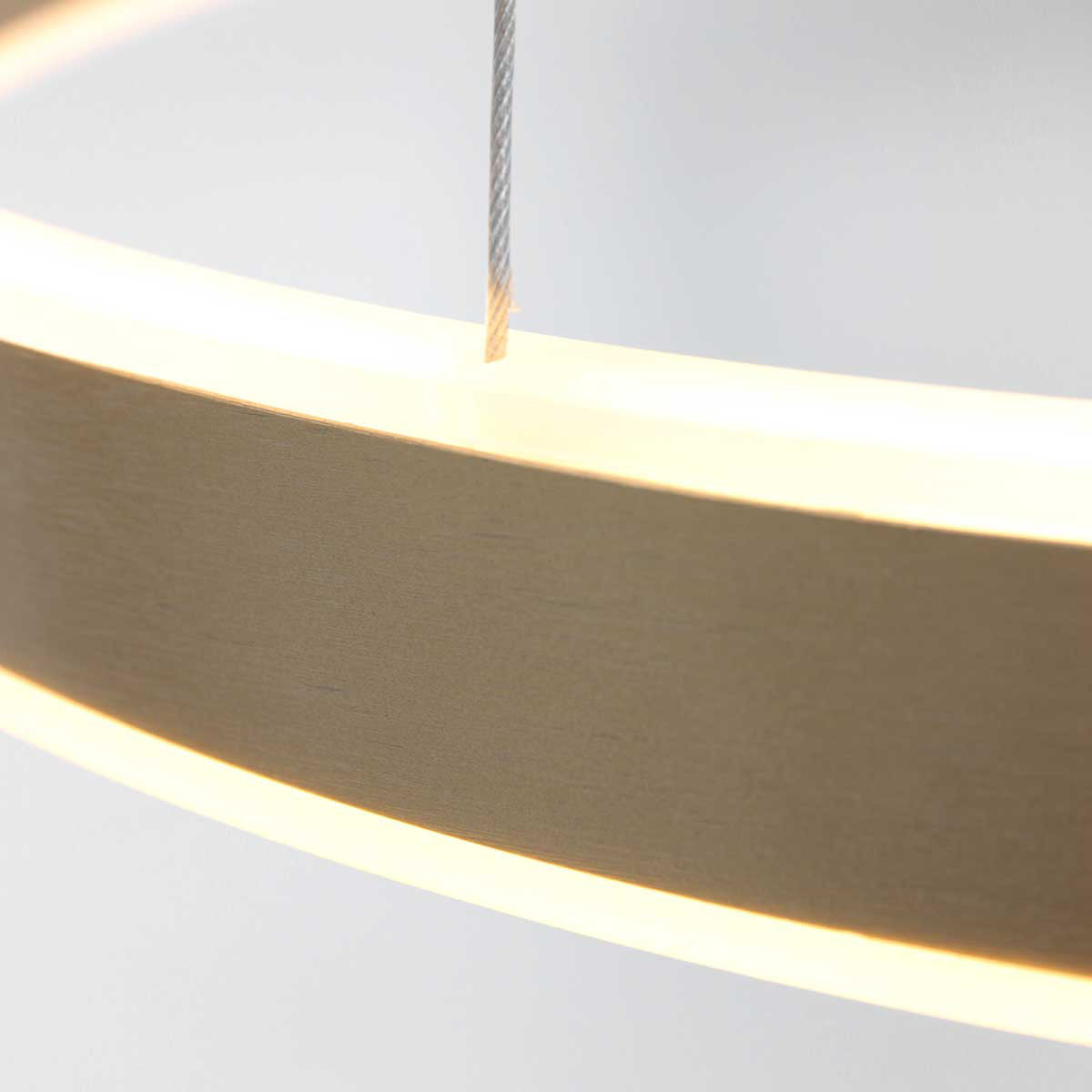 Hanglamp Ringlux 3502GO goudkleurige LED-ringlamp Ø60 cm