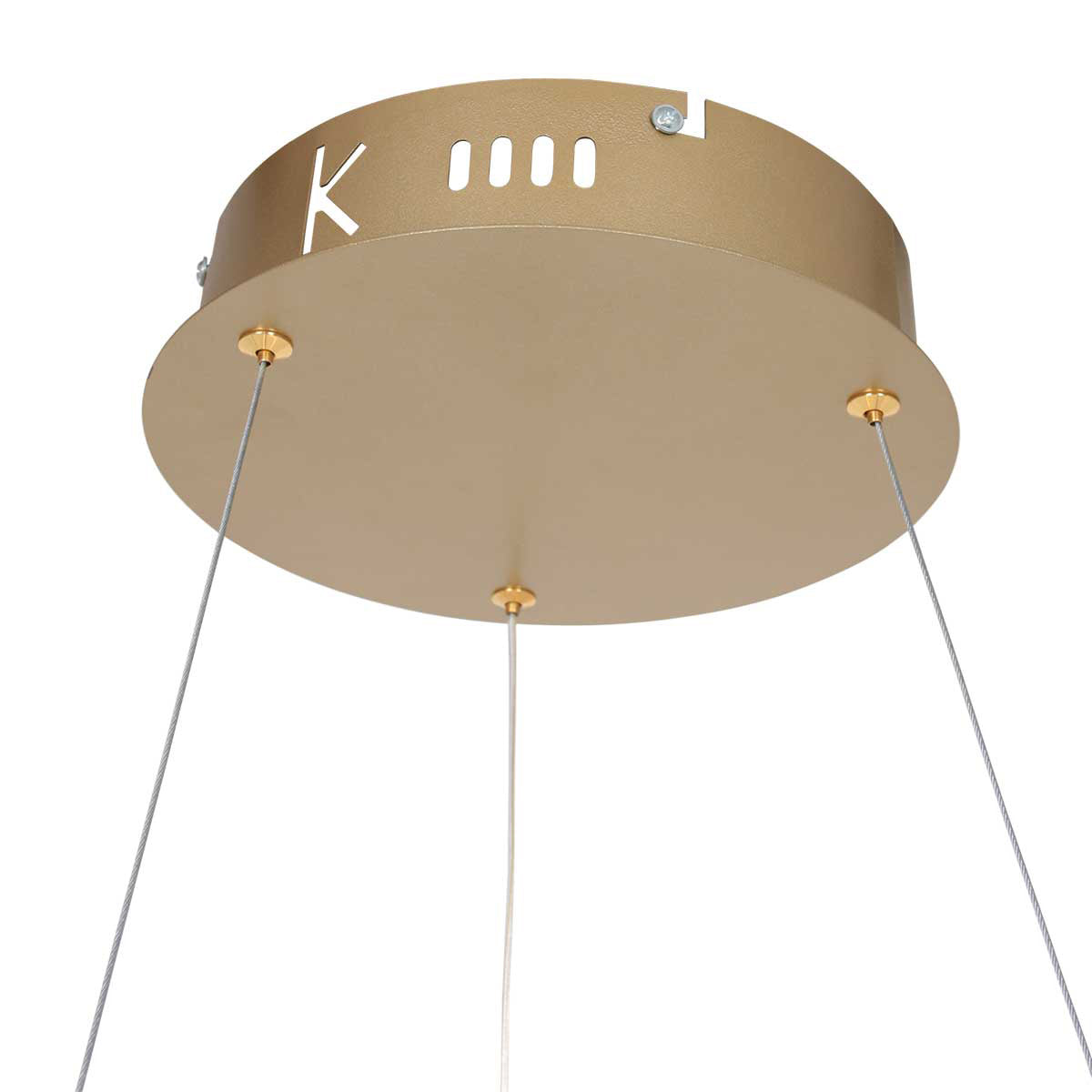 Hanglamp Ringlux 3502GO goudkleurige LED-ringlamp Ø60 cm