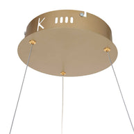 Hanglamp Ringlux 3502GO goudkleurige LED-ringlamp Ø60 cm