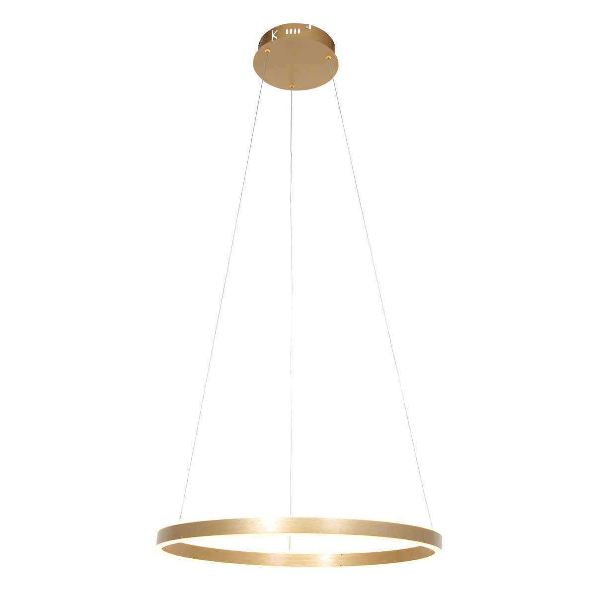 Hanglamp Ringlux 3502GO goudkleurige LED-ringlamp Ø60 cm