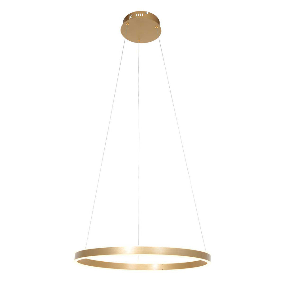 Hanglamp Ringlux 3502GO goudkleurige LED-ringlamp Ø60 cm