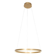 Hanglamp Ringlux 3502GO goudkleurige LED-ringlamp Ø60 cm