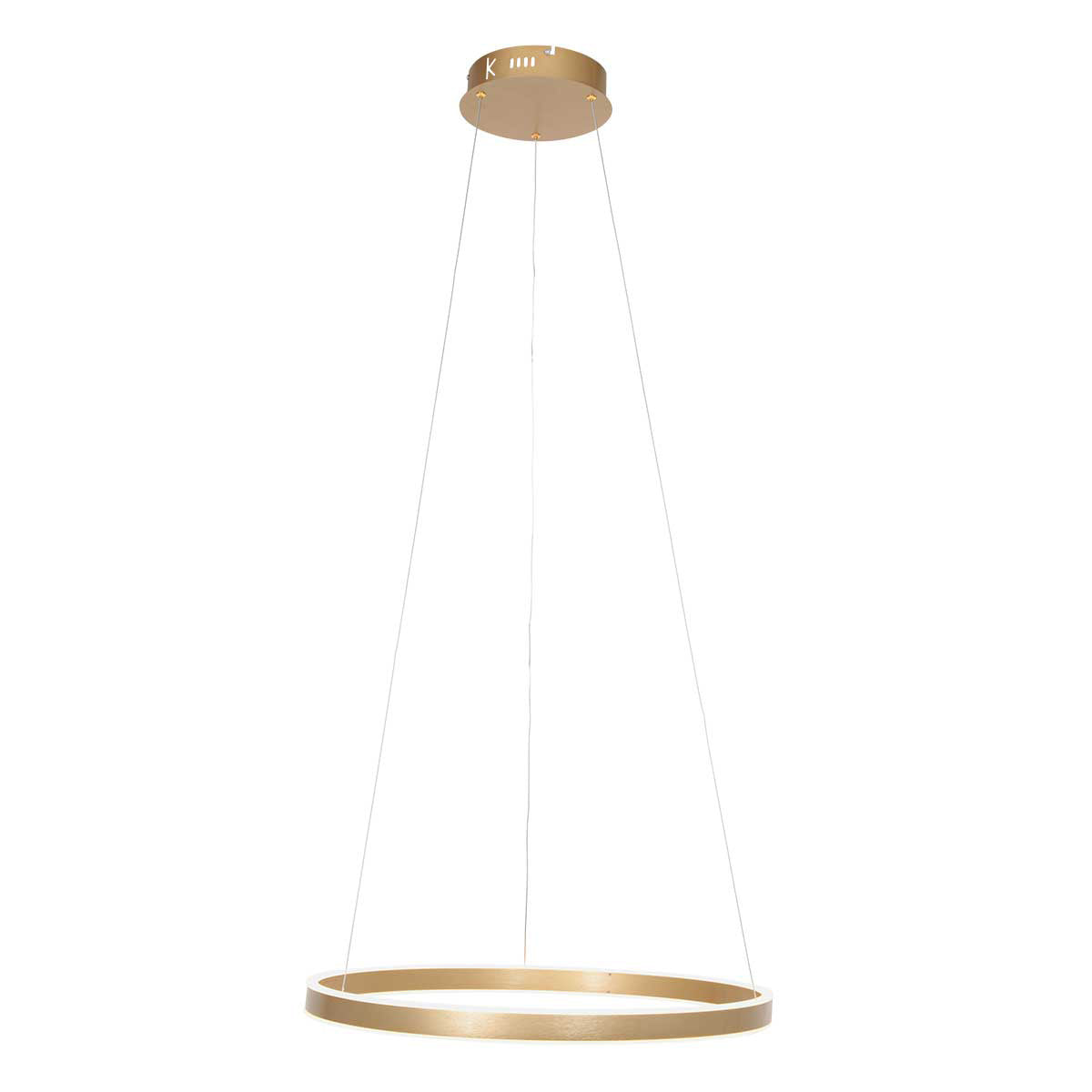 Hanglamp Ringlux 3502GO goudkleurige LED-ringlamp Ø60 cm