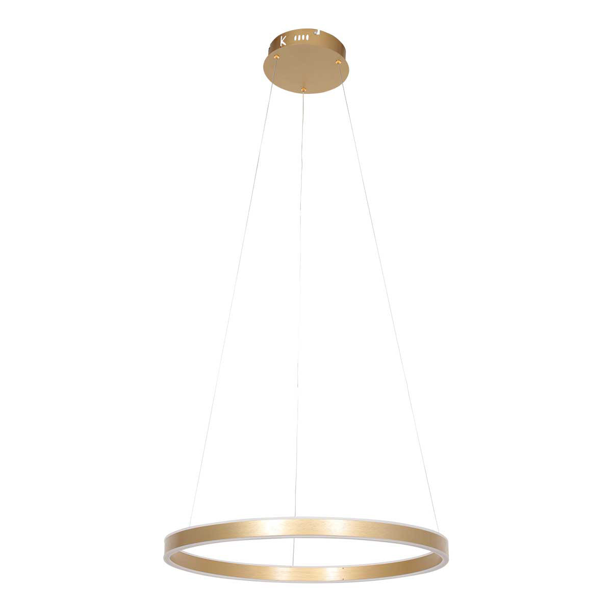 Hanglamp Ringlux 3502GO goudkleurige LED-ringlamp Ø60 cm