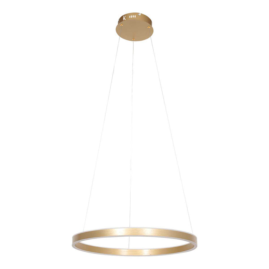Hanglamp Ringlux 3502GO goudkleurige LED-ringlamp Ø60 cm