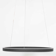 Hanglamp Ringlux 3502ZW zwarte LED ringlamp Ø 60 cm