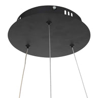 Hanglamp Ringlux 3502ZW zwarte LED ringlamp Ø 60 cm