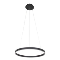 Hanglamp Ringlux 3502ZW zwarte LED ringlamp Ø 60 cm