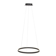 Hanglamp Ringlux 3502ZW zwarte LED ringlamp Ø 60 cm