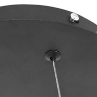 Hanglamp Ringlux 3502ZW zwarte LED ringlamp Ø 60 cm