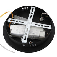 Hanglamp Ringlux 3502ZW zwarte LED ringlamp Ø 60 cm