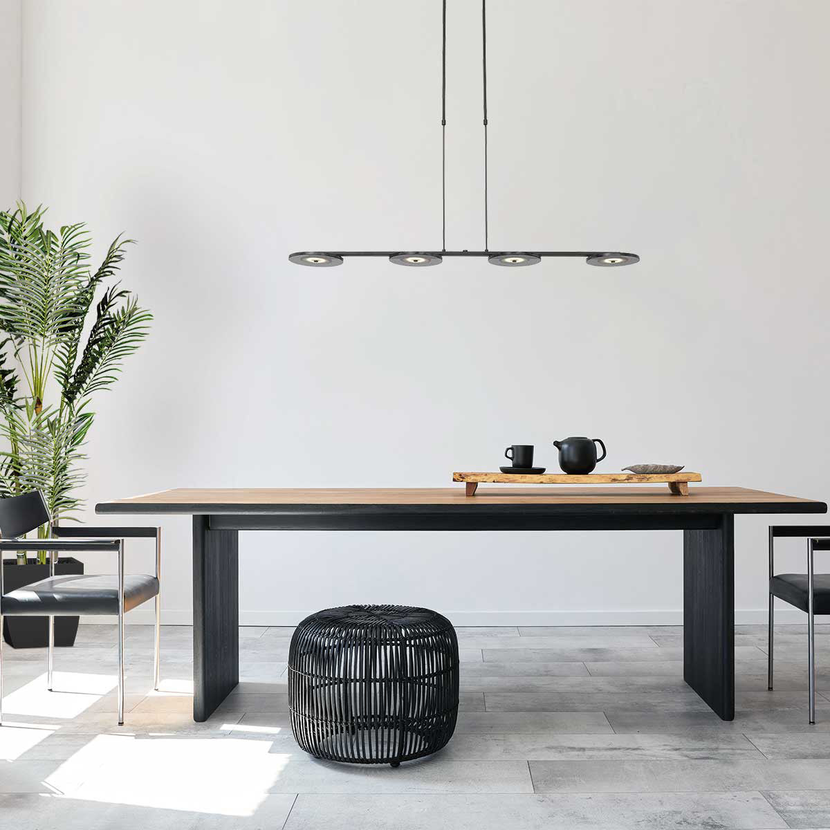 Hanglamp Turound 3512ZW Zwart 4-lichts