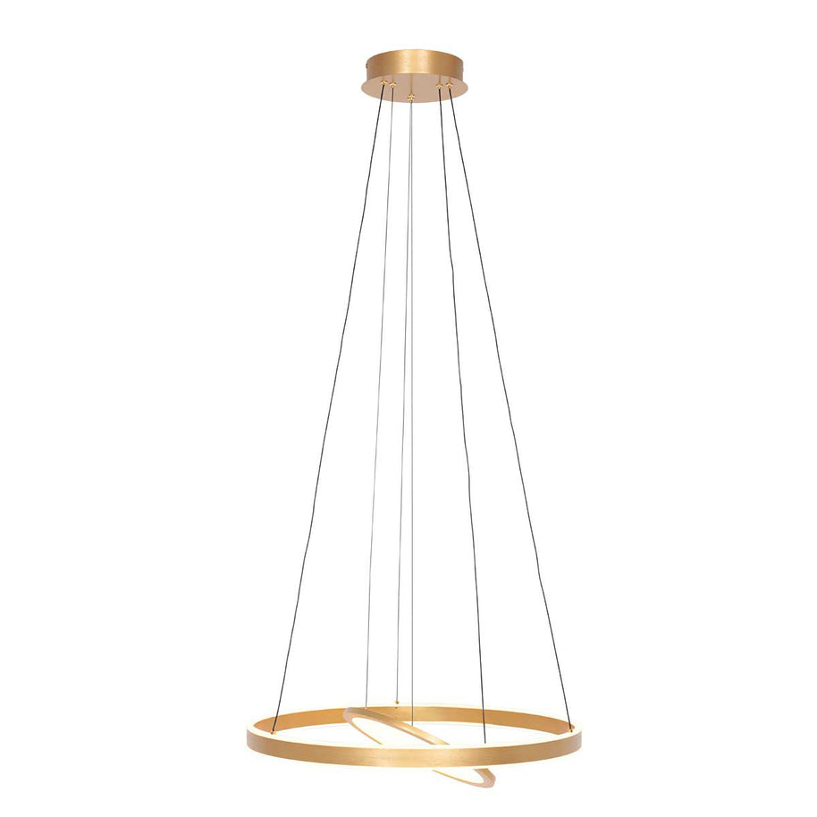 Hanglamp Ringlux 3514GO Goud 60cm met binnenplaat